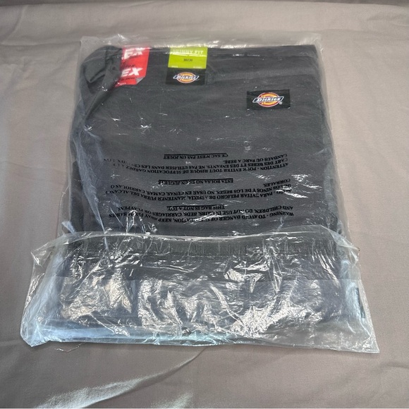NWT MENS DICKIES SKINNY FIT WORK PANTS 30x30 CHARCOAL GREY NEW UNWORN UNOPENED - Picture 3 of 9